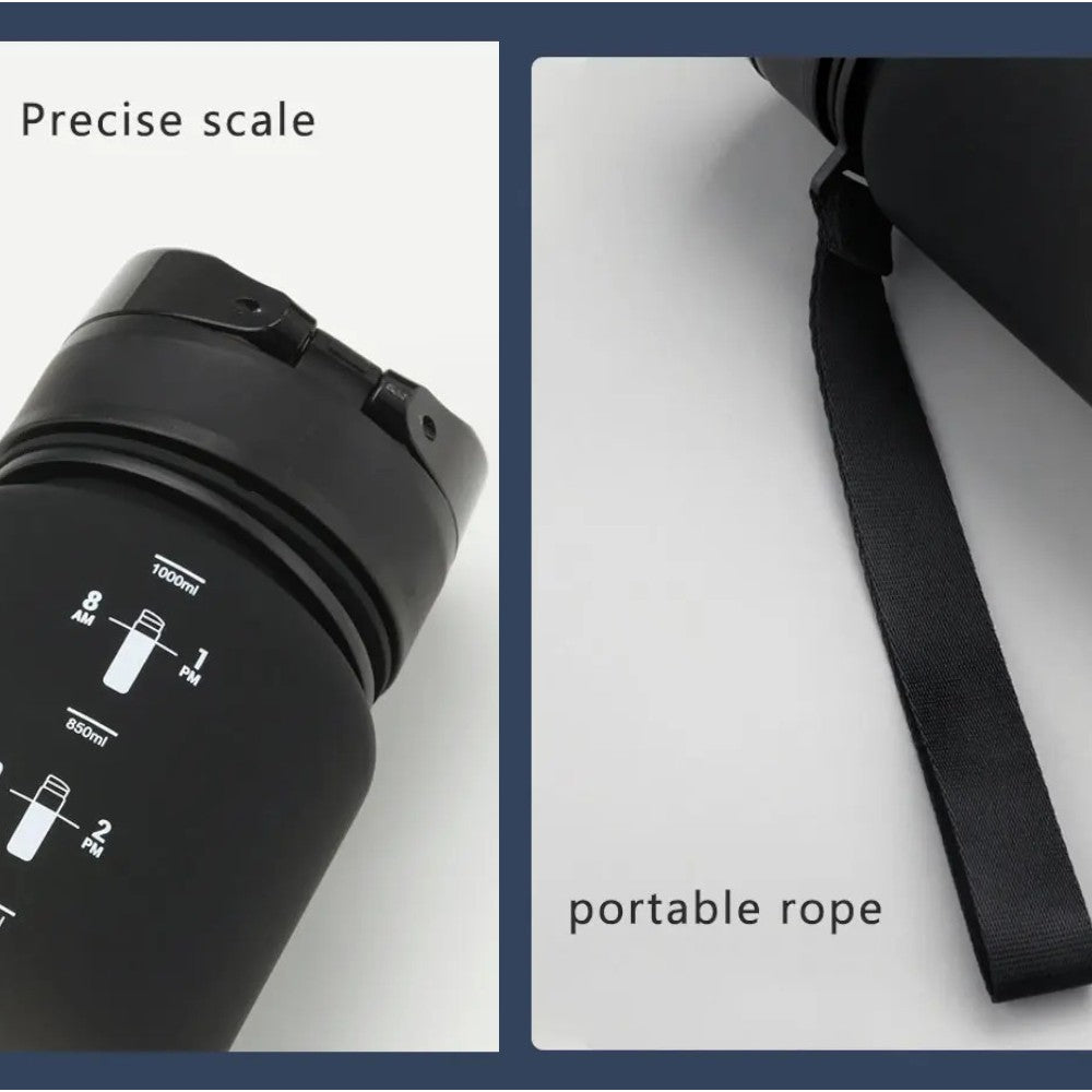 Uzspace Gradient Frosted Tritan Water Bottle - 500ml & 1000ml